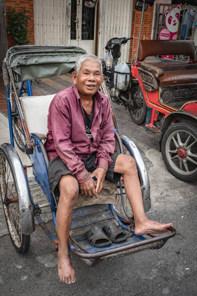 Meat sellers Phnom Penh street Photo Tour