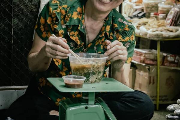 Woman eating