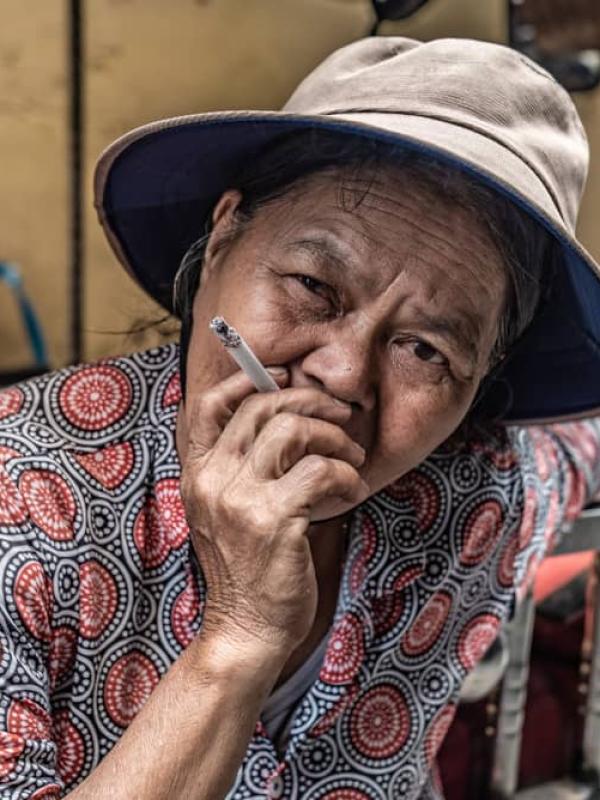 Woman smoking